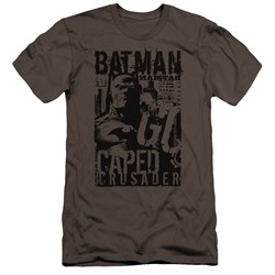 Batman - Mens Caped Crusader Premium Slim Fit T-Shirt