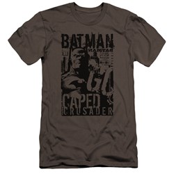 Batman - Mens Caped Crusader Premium Slim Fit T-Shirt