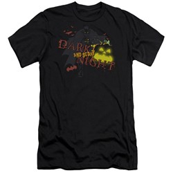 Batman - Mens Dark And Scary Night Premium Slim Fit T-Shirt