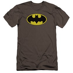 Batman - Mens Classic Bat Logo Premium Slim Fit T-Shirt