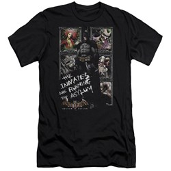 Batman Aa - Mens Running The Asylum Premium Slim Fit T-Shirt