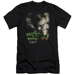 Batman Aa - Mens Welcome To The Madhouse Premium Slim Fit T-Shirt