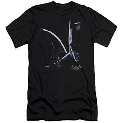Batman Aa - Mens Arkham Batman Premium Slim Fit T-Shirt