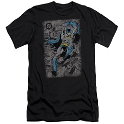 Batman - Mens Detective #487 Distress Premium Slim Fit T-Shirt