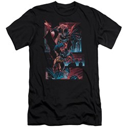 Batman - Mens Dark Knight Panels Premium Slim Fit T-Shirt