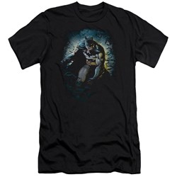 Batman - Mens Bat Cave Premium Slim Fit T-Shirt