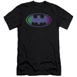 Batman - Mens Gradient Bat Logo Premium Slim Fit T-Shirt