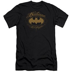 Batman - Mens Batman La Premium Slim Fit T-Shirt