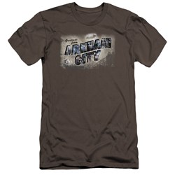 Arkham City - Mens Greetings From Arkham Premium Slim Fit T-Shirt