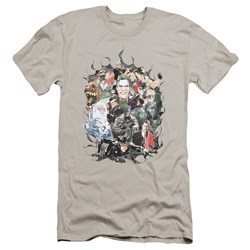 Batman - Mens Cape Of Villians Premium Slim Fit T-Shirt