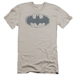 Batman - Mens Water Sketch Signal Premium Slim Fit T-Shirt