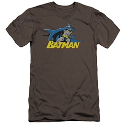 Batman - Mens 8 Bit Cape Premium Slim Fit T-Shirt