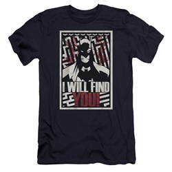 Batman - Mens I Will Fnd You Premium Slim Fit T-Shirt