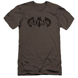 Batman - Mens Crackle Bat Premium Slim Fit T-Shirt