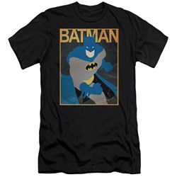 Batman - Mens Simple Bm Poster Premium Slim Fit T-Shirt
