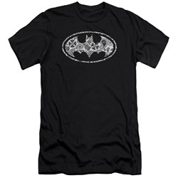Batman - Mens Paisley Bat Premium Slim Fit T-Shirt