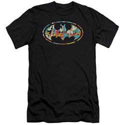 Batman - Mens Hawaiian Bat Premium Slim Fit T-Shirt