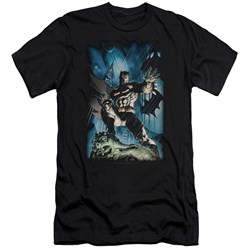 Batman - Mens Stormy Dark Knight Premium Slim Fit T-Shirt