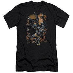 Batman - Mens Grapple Fire Premium Slim Fit T-Shirt