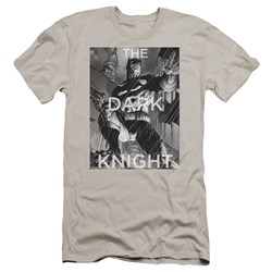 Batman - Mens Fighting The Storm Premium Slim Fit T-Shirt