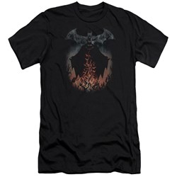 Batman - Mens Smoke & Fire Premium Slim Fit T-Shirt