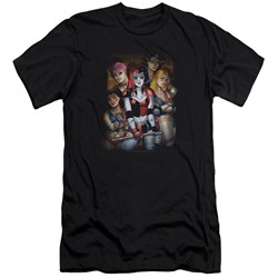 Batman - Mens Bad Girls Premium Slim Fit T-Shirt