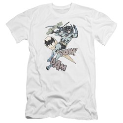 Batman - Mens Halftone Swing Premium Slim Fit T-Shirt