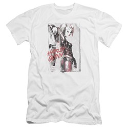 Batman - Mens Ink Wash Harley Premium Slim Fit T-Shirt