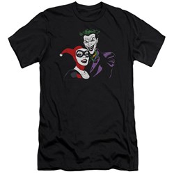 Batman - Mens Joker & Harley Premium Slim Fit T-Shirt