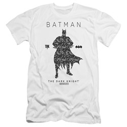 Batman - Mens Paislety Silhouette Premium Slim Fit T-Shirt