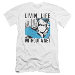 Batman - Mens Without A Net Premium Slim Fit T-Shirt