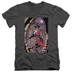 Batman - Mens Harley First V-Neck T-Shirt