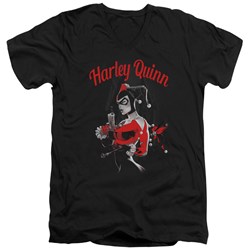 Batman - Mens Spring Gun V-Neck T-Shirt