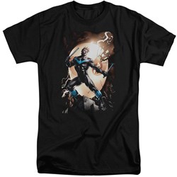 Batman - Mens Nightwing Against Owls Tall T-Shirt