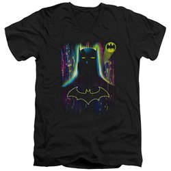 Batman - Mens Knight Lights V-Neck T-Shirt