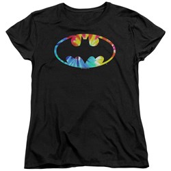 Batman - Womens Tie Dye Batman Logo T-Shirt