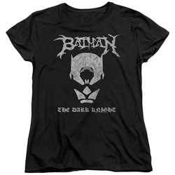 Batman - Womens Black Metal Batman T-Shirt