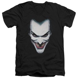 Batman - Mens Joker Portrait V-Neck T-Shirt