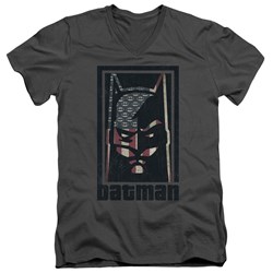Batman - Mens American Batman V-Neck T-Shirt