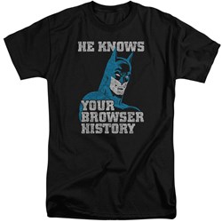Batman - Mens Batman Knows Tall T-Shirt