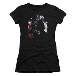 Batman - Juniors Joker Harley Choke T-Shirt