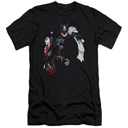 Batman - Mens Joker Harley Choke Premium Slim Fit T-Shirt