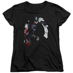 Batman - Womens Joker Harley Choke T-Shirt