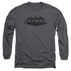 Batman - Mens Newsprint Logo Long Sleeve T-Shirt