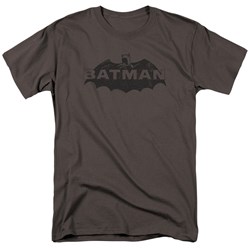 Batman - Mens Newsprint Logo T-Shirt