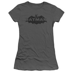 Batman - Juniors Newsprint Logo T-Shirt