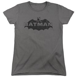 Batman - Womens Newsprint Logo T-Shirt