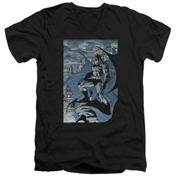 Batman - Mens Seurbat V-Neck T-Shirt