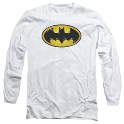 Batman - Mens Airbrush Bat Symbol Long Sleeve T-Shirt
