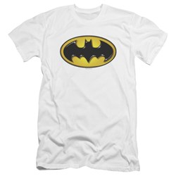 Batman - Mens Airbrush Bat Symbol Premium Slim Fit T-Shirt